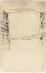 Debaixo da velha Battersea Bridge, 1879. de James Abbott McNeill Whistler