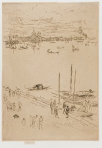Veneza direita, 1879-1880. de James Abbott McNeill Whistler