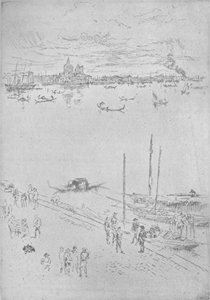 Veneza na vertical, c1880, 1904 de James Abbott McNeill Whistler