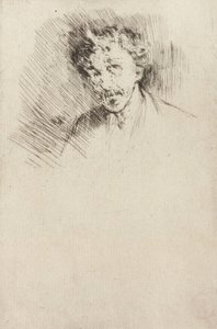 Whistler com a fechadura branca, 1879. de James Abbott McNeill Whistler