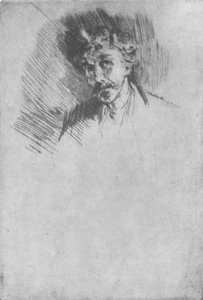 Assobiador com a fechadura branca, 1879, 1904 de James Abbott McNeill Whistler