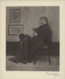Thomas Carlyle (gravura em madeira) de James Abbott McNeill & Wolf Henry (1852 1916) Whistler