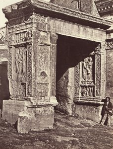 O arco de Septímio Severo no Vélabre, denominado o arco dos ourives