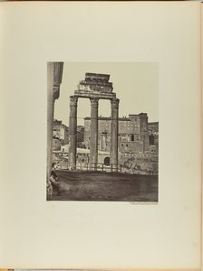 O Templo de Castor e Pólux no Fórum Romano, também conhecido como Templo de Minerva Chalcidica