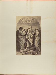 Rafael, Santa Cecília. Bolonha. Gravura de James Anderson