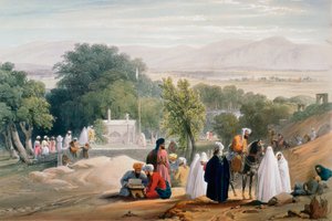Túmulo do imperador Babur, Cabul, primeira guerra anglo-afegã 1838-1842