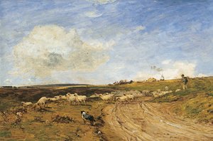 A Breezy Day (óleo sobre tela)