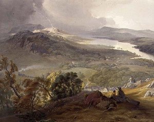 Lago Windermere, detalhe do Lakeside Railway, da 