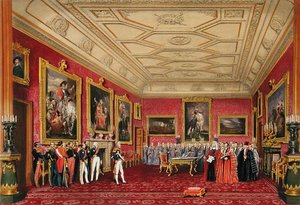 A Sala Rubens, Castelo de Windsor - o Rei da França recebendo um endereço do Vereador