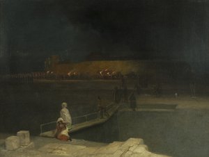 Bristol Tumultos: Prisioneiros escoltados por Torchlight de James Baker Pyne