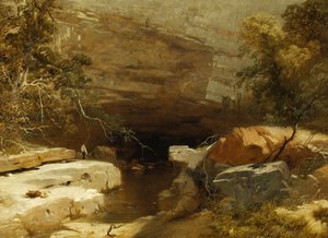 Paisagem, Porth-yr-ogof, vale de Neath de James Baker Pyne
