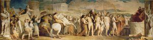 Coroando os vencedores em Olympia, terceiro na série O Progresso da Cultura e do Conhecimento Humanos, c.1777-84 (ver 101473 e 101474)