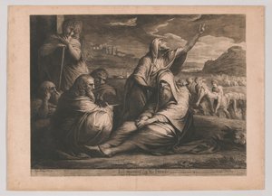 Job repreendido pelos seus amigos de James Barry