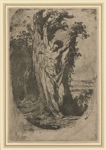 São Sebastião, c. 1776 (gravura em água-forte com trabalho de roleta e mordedura) de James Barry