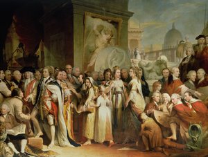 A Distribuição de Prêmios na Sociedade de Artes, quinto na série O Progresso da Cultura e do Conhecimento Humanos, c.1777-84