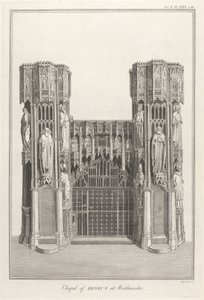 Capela de Henrique V em Westminster de James Basire