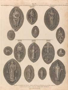 Selos da Abadia de Whalley de James Basire