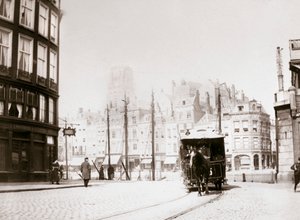 Bonde puxado a cavalo, Roterdã, 1898.
