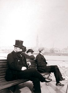 Passageiros em uma balsa, Roterdã, 1898. de James Batkin