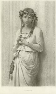 Ofélia (gravura) de James Bertrand