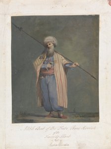 Nobre Árabe da Tribo Beni-Koreish of the Family Harb em Beder-Hunein
