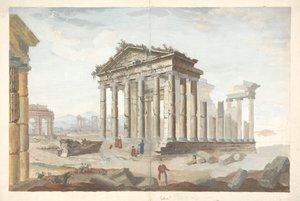 Ruínas de Templos em Saltronza de James Bruce