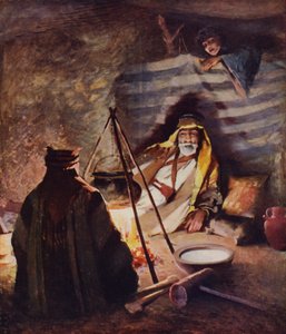 Uma casa de cabelo, interior da tenda bedaween