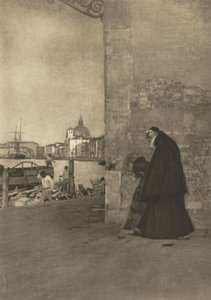 Trabalho de câmera: um franciscano, Veneza, 1904.