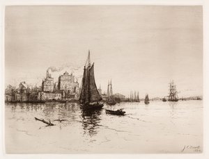 Cena do porto, 1884. de James Craig Nicoll