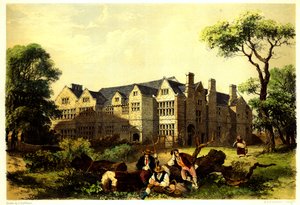 Sawston Hall, Cambridgeshire, 1848 de James Dafforne
