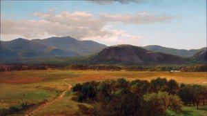 Moat Mountain e White Horse Ledge, Estudo, North Conway, New Hampshire, 1867 de James David Smillie