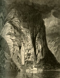 "Under Trinity Rock, Saguenay", 1874.  