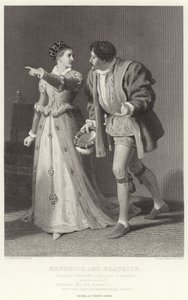 Benedick e Beatrice, muito barulho por nada, ato IV, cena I