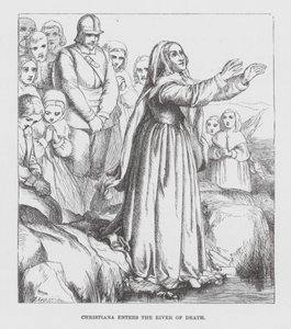 Christiana entra no rio da morte (gravura) de James Dawson Watson
