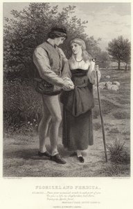 Florizel e Perdita, conto dos invernos, ato IV, cena III de James Dawson Watson