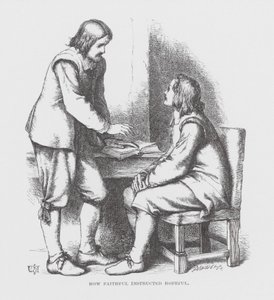 How Faithful instructed Hopeful (gravura) de James Dawson Watson