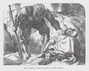 Os Peregrinos encontrados a dormir pelo Gigante do Desespero (gravura) de James Dawson Watson