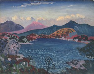Lago Bala, c.1911 (óleo sobre painel)