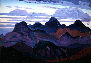 Crepúsculo Profundo (óleo sobre painel) de James Dickson Innes