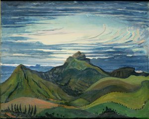 Pôr do sol nos Pirenéus, c.1912-13