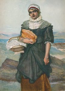 Uma francesa Fisher Girl, c1890, 1906. de James Dromgole Linton