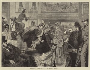 Esboços de Londres, em um Music Hall