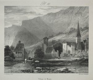 Uma série de assuntos das obras do falecido RP Bonington: Um Estudo da Natureza ..., 1829. de James Duffield Harding