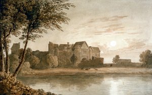 "Castelo de Allington, perto de Maidstone, Moonlight", século XIX. de James Duffield Harding