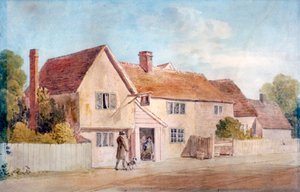 "Cottages at Chadwell, Essex", século XIX.       de James Duffield Harding