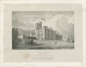 Ilam Hall: litografia de James Duffield Harding