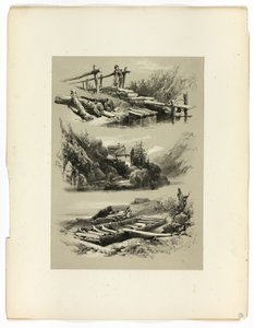 Lago de Uri e Brunnen, de Seleções Pitorescas de James Duffield Harding