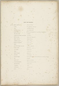 Lista de Pratos, do Parque e da Floresta de James Duffield Harding