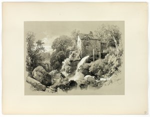 Pandy Mill, de Seleções Pitorescas de James Duffield Harding