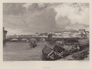 Pisa (cor litho) de James Duffield Harding